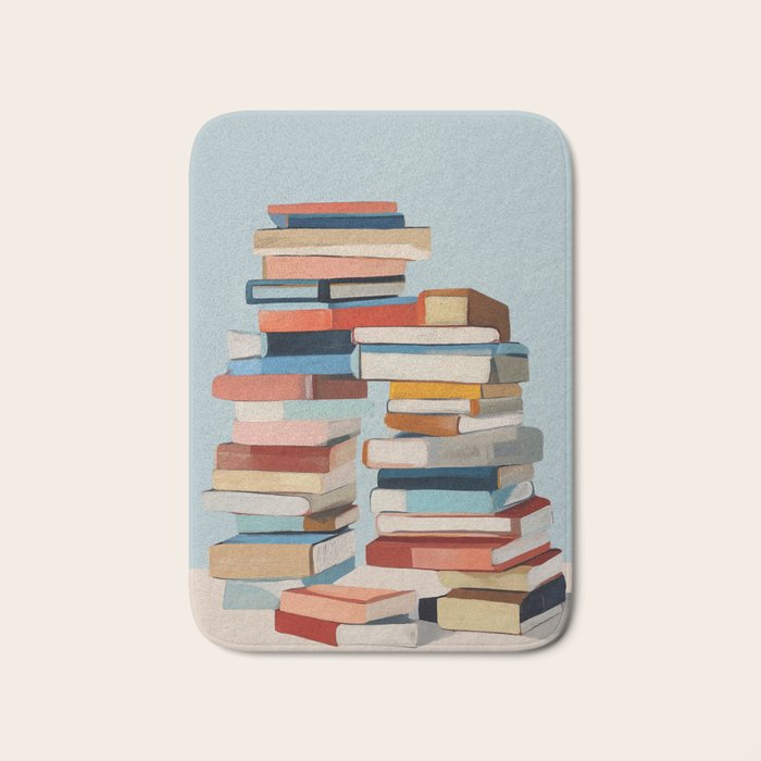 Books in Balance Bath Mat Gallery Image 1