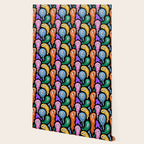 Colorful melted happy face pattern Wallpaper Gallery Image 2