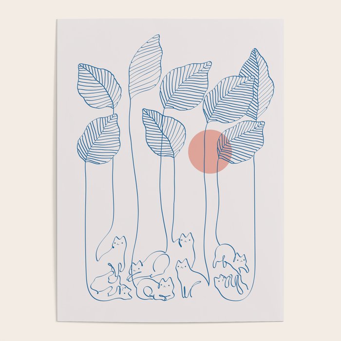 Cat and Plant 40 Poster Gallery Image 4