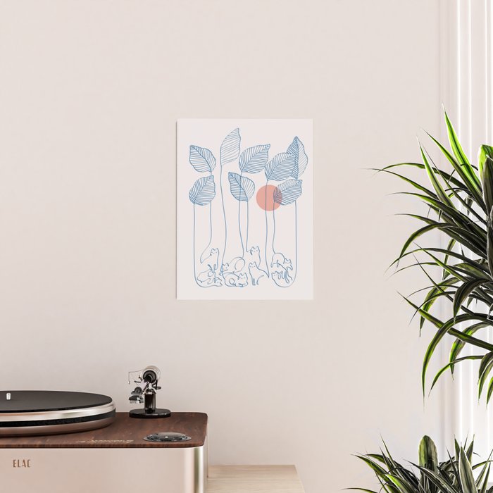 Cat and Plant 40 Poster Gallery Image 2