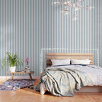 Maude Pattern - Natural Blue Wallpaper Gallery Image 3