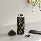 Fall of fall leaves dark Water Bottle Gallery Image 4