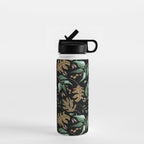 Fall of fall leaves dark Water Bottle Gallery Image 1