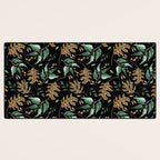 Fall of fall leaves dark Desk Mat Gallery Image 3