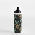 Fall of fall leaves dark Water Bottle Gallery Image 2
