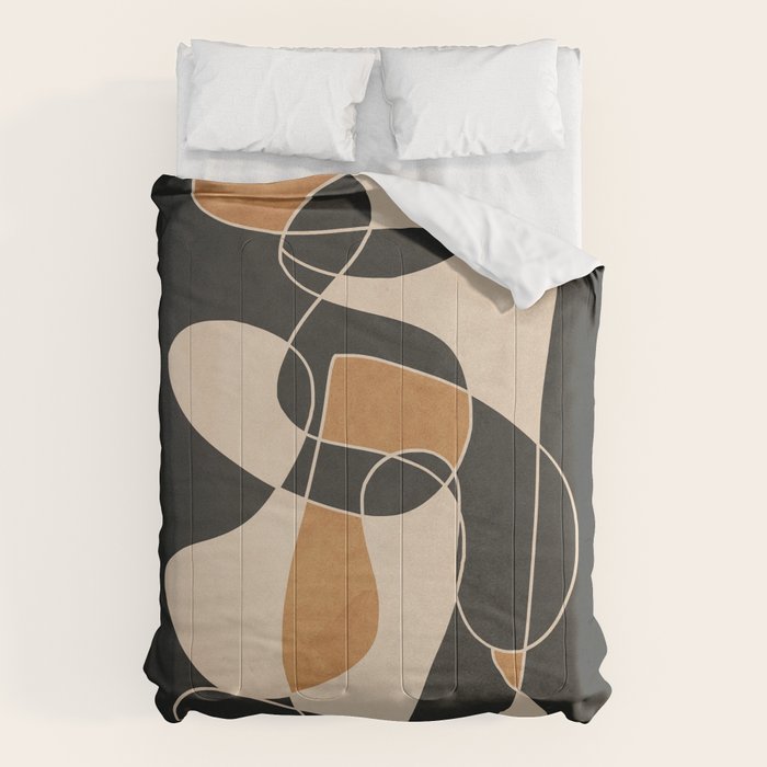 Modern Abstract Minimal Art 25 Comforter Gallery Image 6