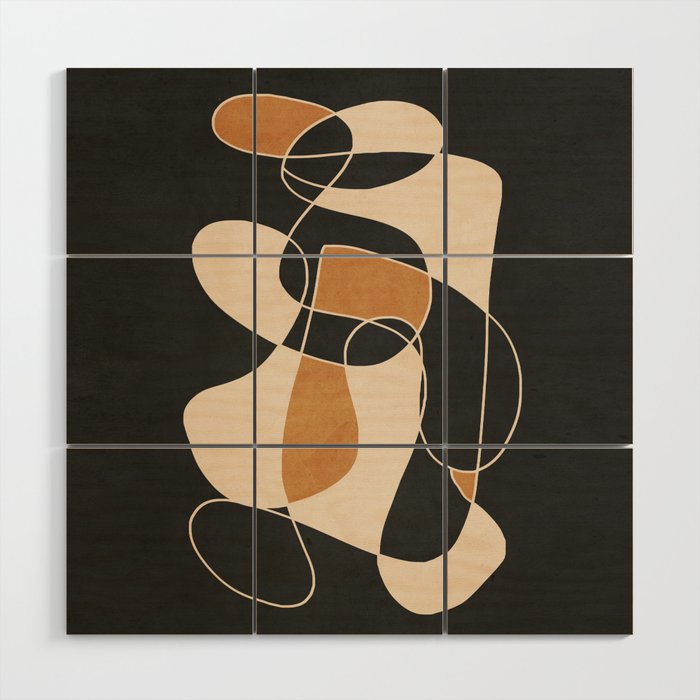 Modern Abstract Minimal Art 25 Wood Wall Art Gallery Image 1