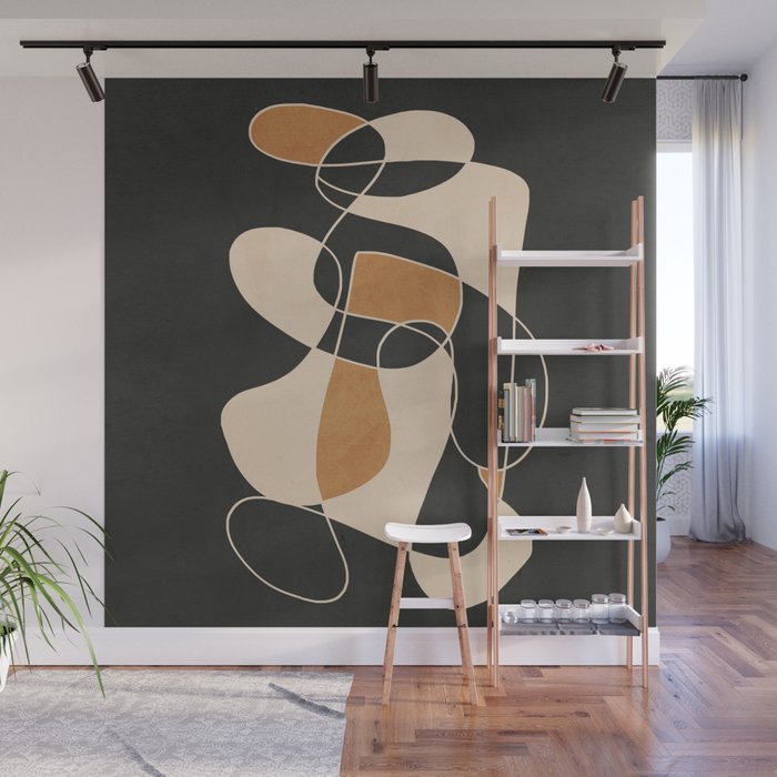 Modern Abstract Minimal Art 25 Wall Mural Gallery Image 1