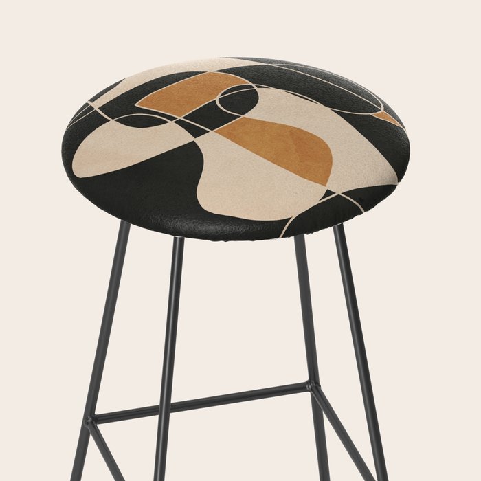 Modern Abstract Minimal Art 25 Stool Gallery Image 2