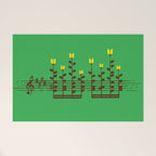 Music notes garden Welcome Mat Gallery Image 1