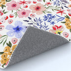 Simple colorful flowery meadow Rug Gallery Image 4