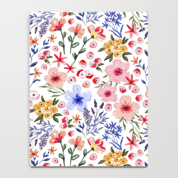 Simple colorful flowery meadow Notebook Gallery Image 4