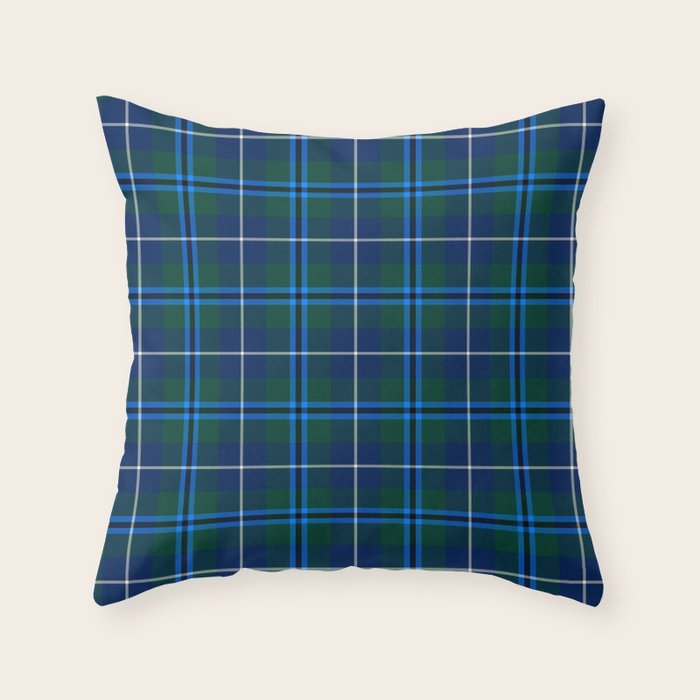 Clan Douglas Tartan (Modern) Throw Pillow Gallery Image 1