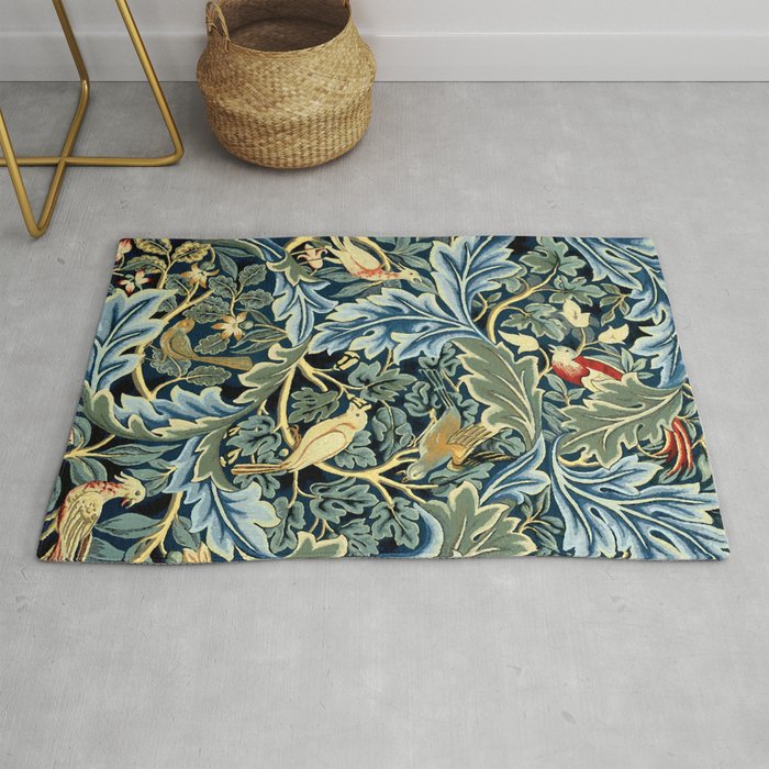 William Morris "Birds and Acanthus" Rug Gallery Image 1