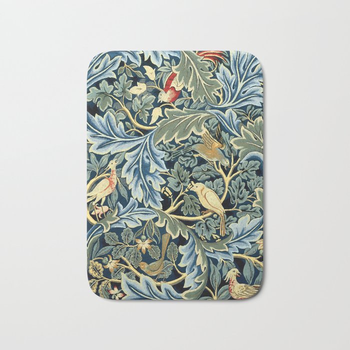 William Morris "Birds and Acanthus" Bath Mat Gallery Image 1
