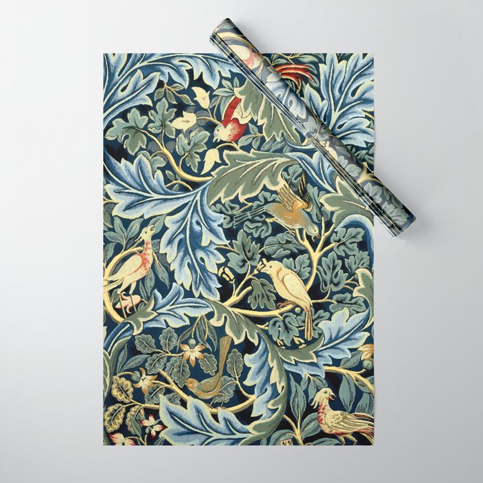 William Morris "Birds and Acanthus" Wrapping Paper Gallery Image 1