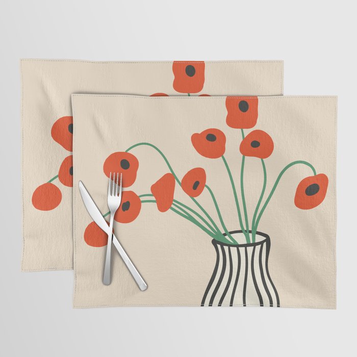 Flowers in Vase  Placemat Gallery Image 1