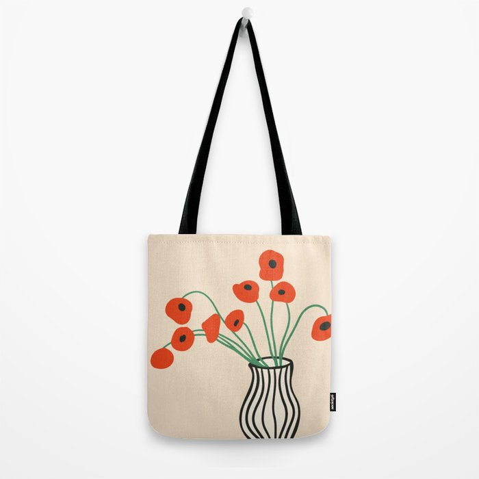 Flowers in Vase  Tote Bag Gallery Image 2