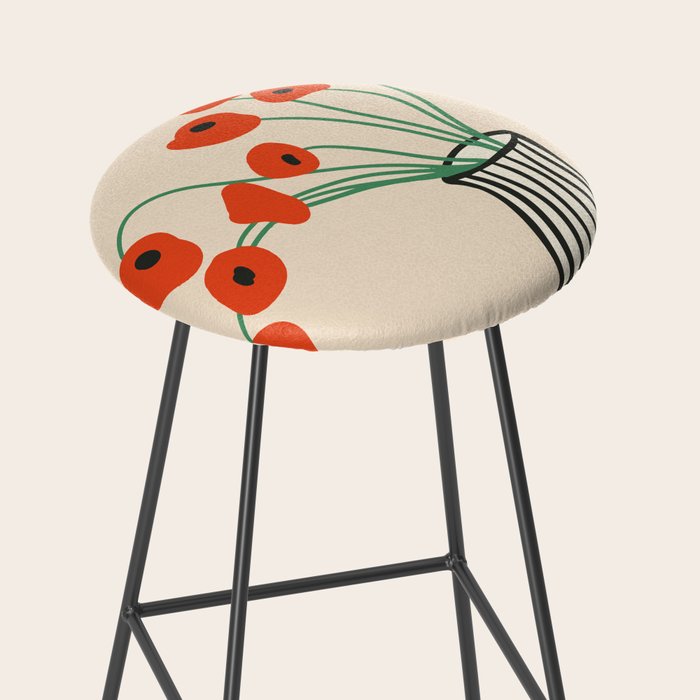 Flowers in Vase  Stool Gallery Image 2