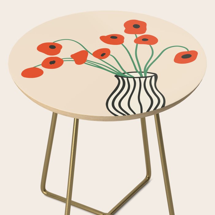 Flowers in Vase  Side Table Gallery Image 2