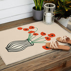 Flowers in Vase  Outdoor Rug Gallery Image 2