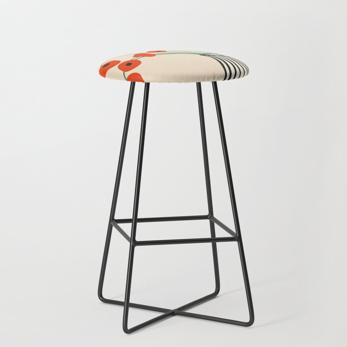 Flowers in Vase  Stool Gallery Image 1