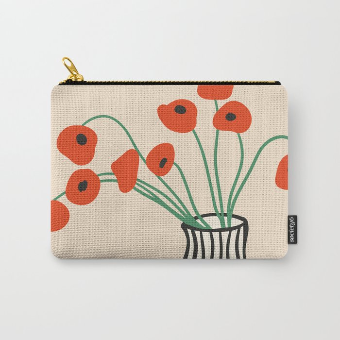 Flowers in Vase  Carry All Pouch Gallery Image 1