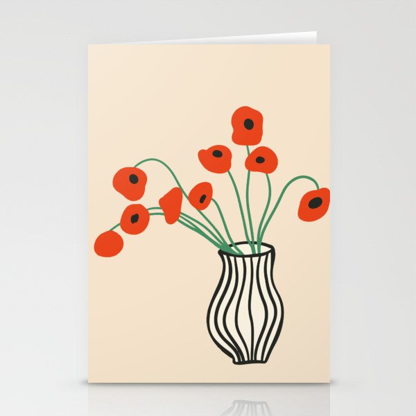 Flowers in Vase  Stationery Card Gallery Image 1