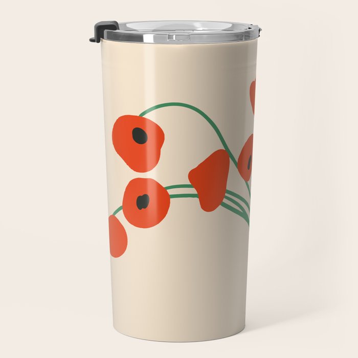 Flowers in Vase  Travel Mug Gallery Image 3