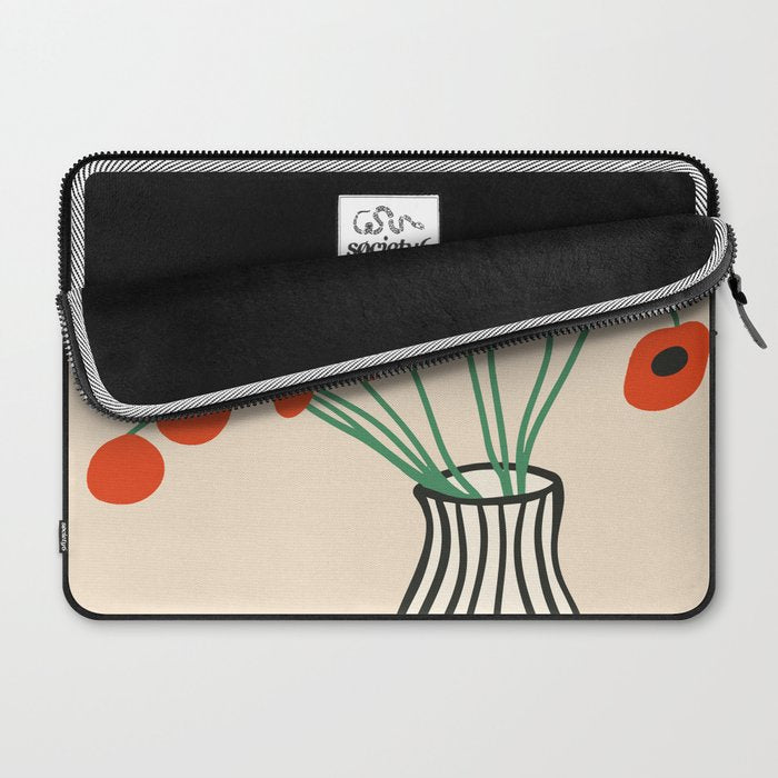 Flowers in Vase  Laptop Sleeve Gallery Image 2