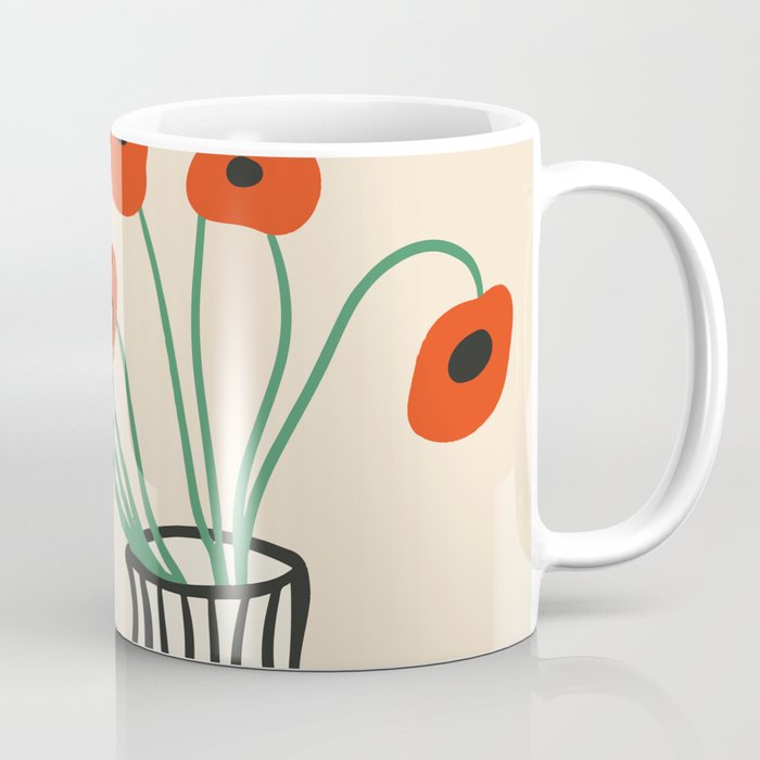 Flowers in Vase  Coffee Mug Gallery Image 1