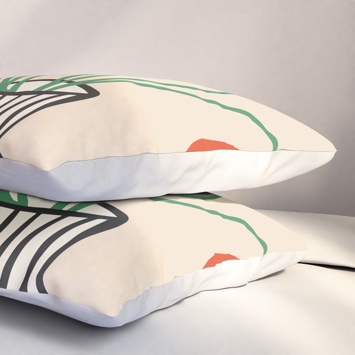 Flowers in Vase  Pillow Sham Gallery Image 3