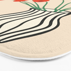 Flowers in Vase  Bath Mat Gallery Image 3