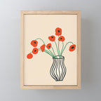 Flowers in Vase  Mini Art Print Gallery Image 1