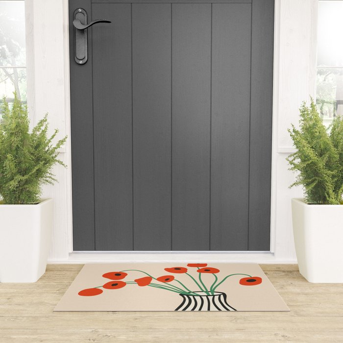Flowers in Vase  Welcome Mat Gallery Image 3