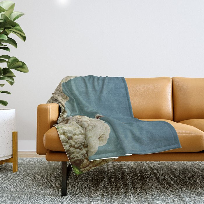 Houston we have cauliflower - Rocket take-off Throw Blanket Gallery Image 1
