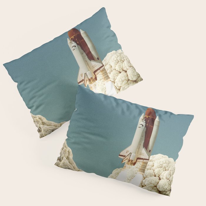 Houston we have cauliflower - Rocket take-off Pillow Sham Gallery Image 3