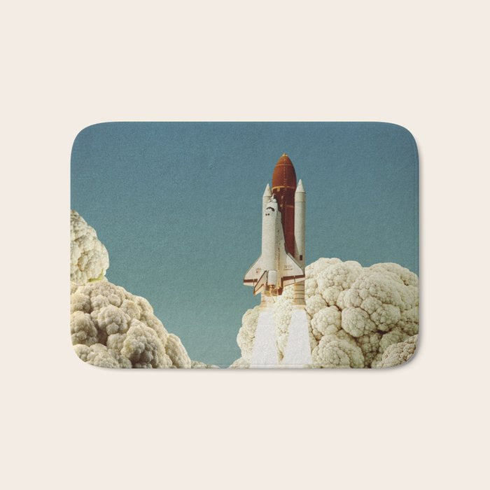 Houston we have cauliflower - Rocket take-off Bath Mat Gallery Image 1