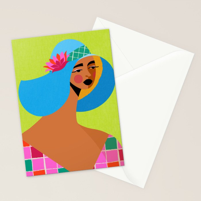 Sun Hat Stationery Card Gallery Image 2