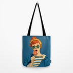 Retro Pop Lollipop Girl Tote Bag Gallery Image 2