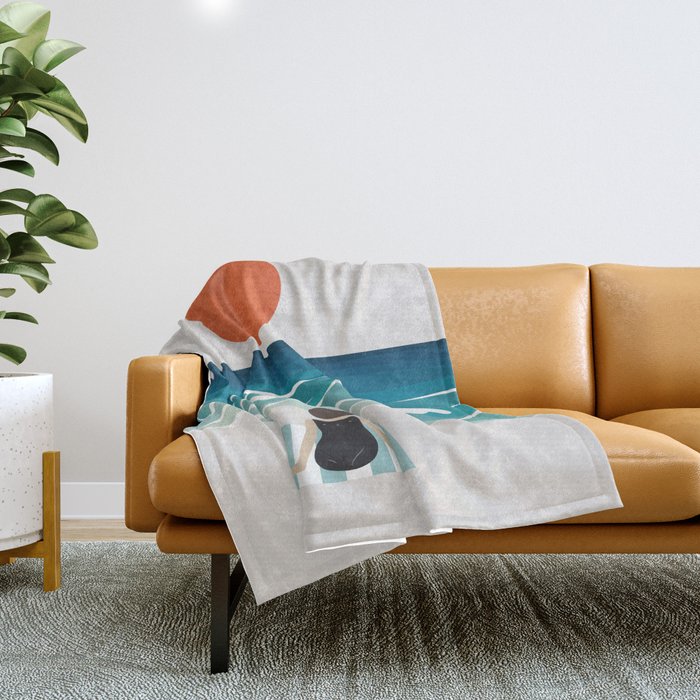 Cat Landscape 62 Throw Blanket Gallery Image 1