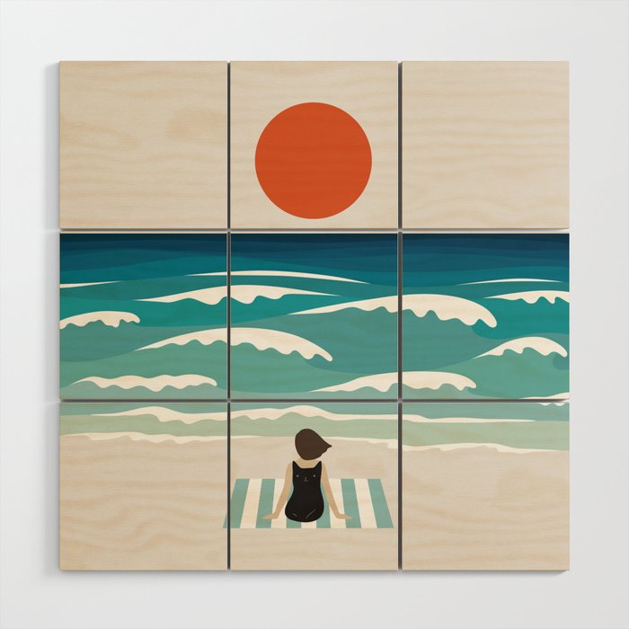 Cat Landscape 62 Wood Wall Art Gallery Image 1