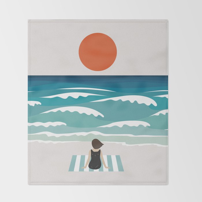 Cat Landscape 62 Throw Blanket Gallery Image 2