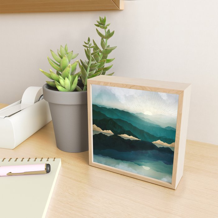 Waters Edge Reflection Mini Art Print Gallery Image 2