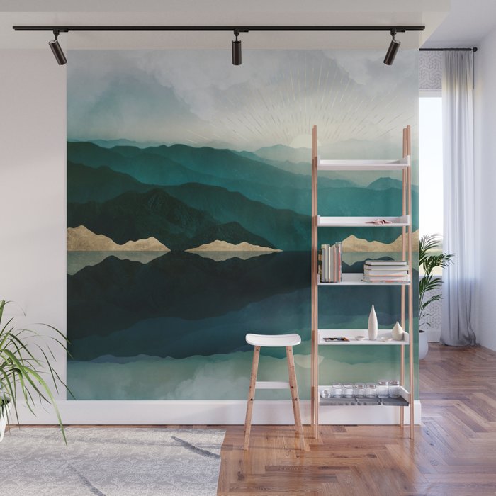 Waters Edge Reflection Wall Mural Gallery Image 1