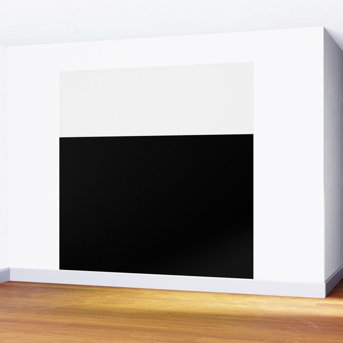 Color Block-Black and White Wall Mural Gallery Image 2