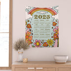 2025 Calendar Wall Tapestry Gallery Image 2
