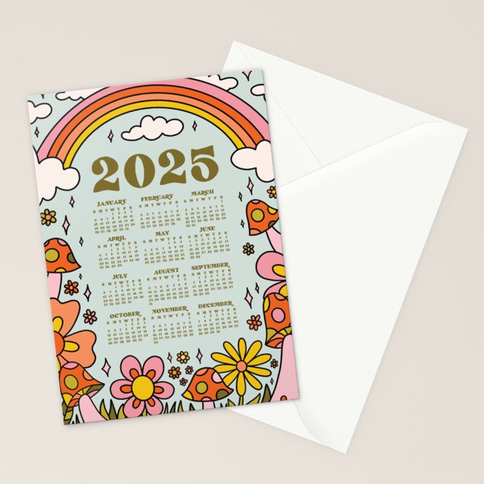 2025 Calendar Stationery Card Gallery Image 2