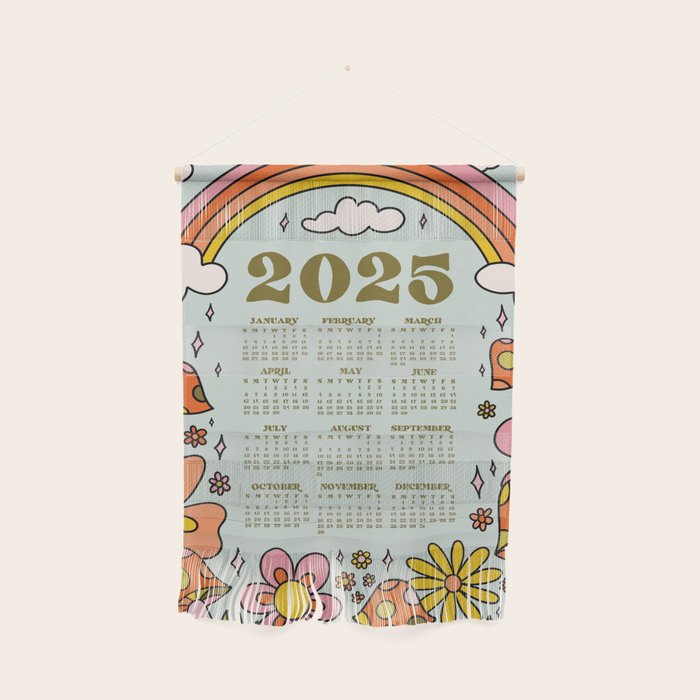 2025 Calendar Wall Hanging