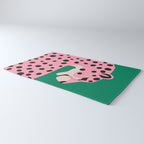 The Stare 3: Pink Cheetah Edition Rug Gallery Image 3